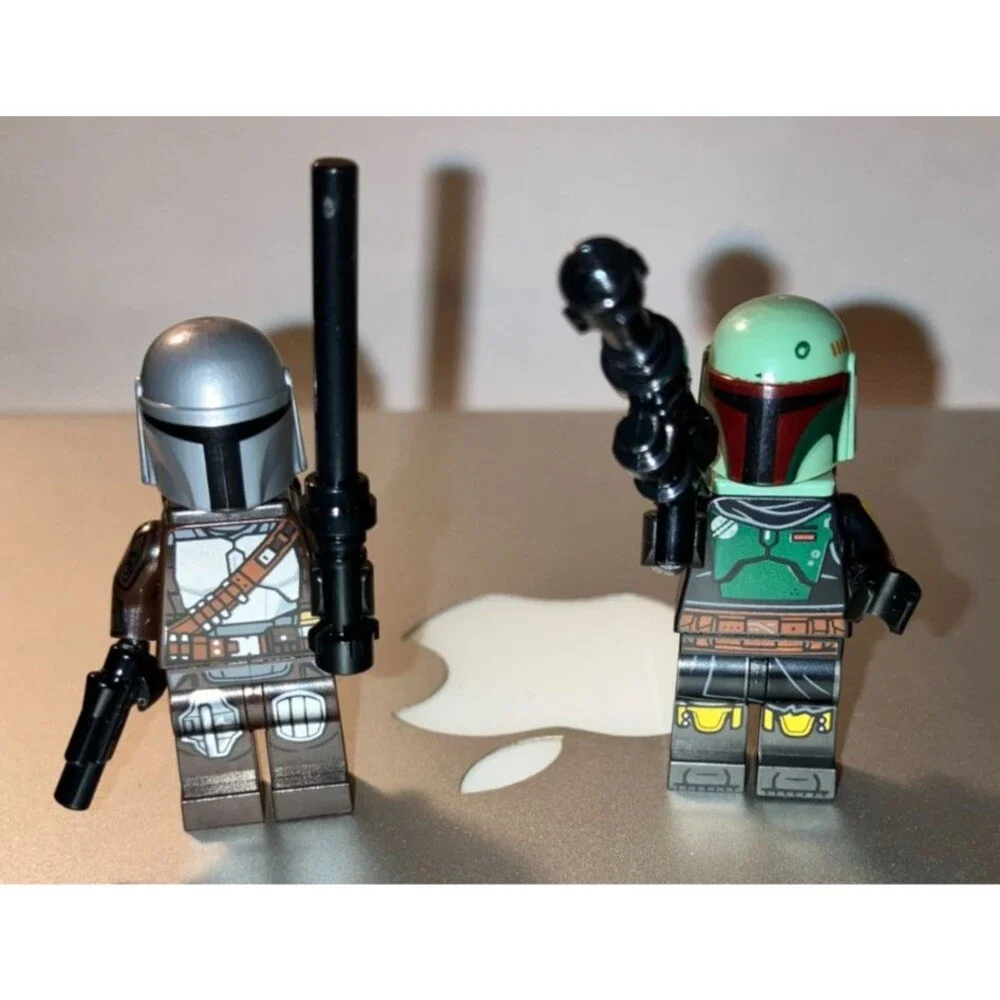LEGO Star Wars MANDALORIAN DIN DJARIN sw1166 & Boba Fett Beskar sw1158 Minifigs